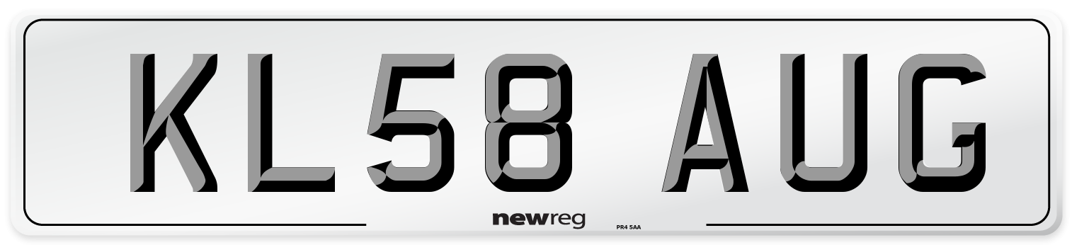 KL58 AUG Number Plate from New Reg